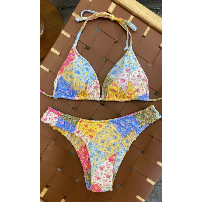 Patchwork Bikini Bottom