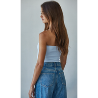 Seamless Ribbed Tube Top (6 Color Options)