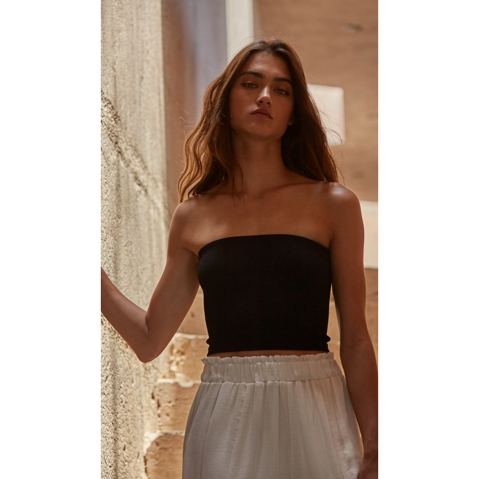 Seamless Ribbed Tube Top (6 Color Options)