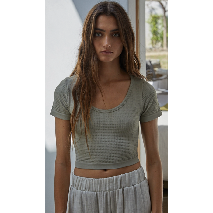 Seamless Knit Crop Top (4 Colors)