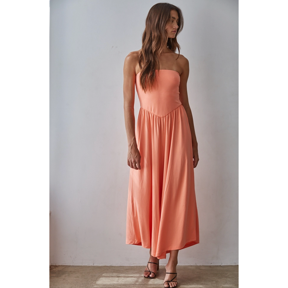 Easy Peasy Jumpsuit - Coral