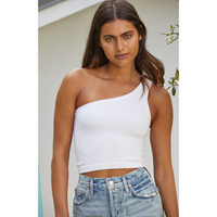 One Shoulder Tank - 2 Colors