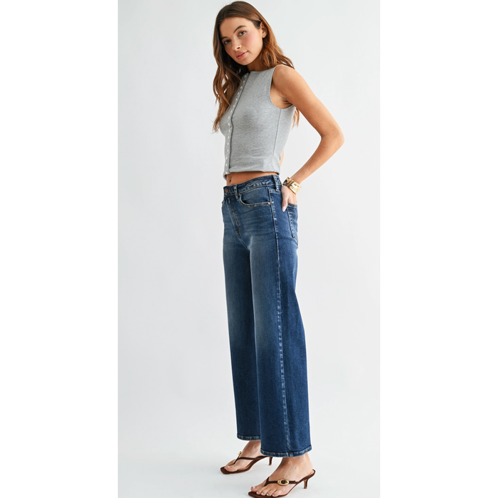 High Rise Wide Leg Jean
