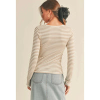 Stripped Long Sleeve Top