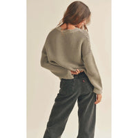 Round Neck Sweater Top (2 Colors)