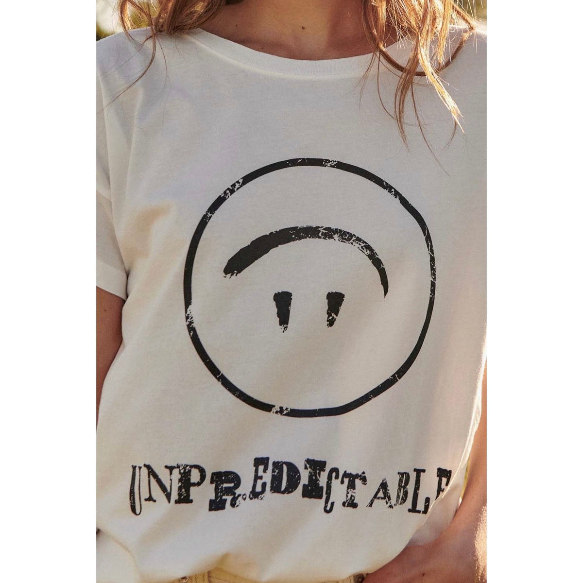 Unpredictable Loose Drop Shoulder Graphic Tee