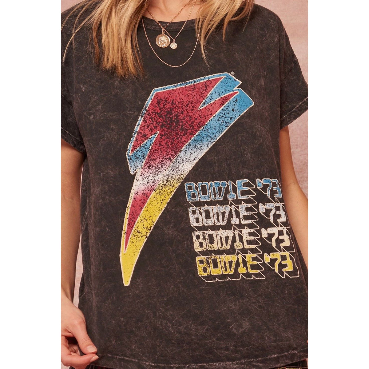 David Bowie '73 Lightning Bolt Vintage Graphic Tee