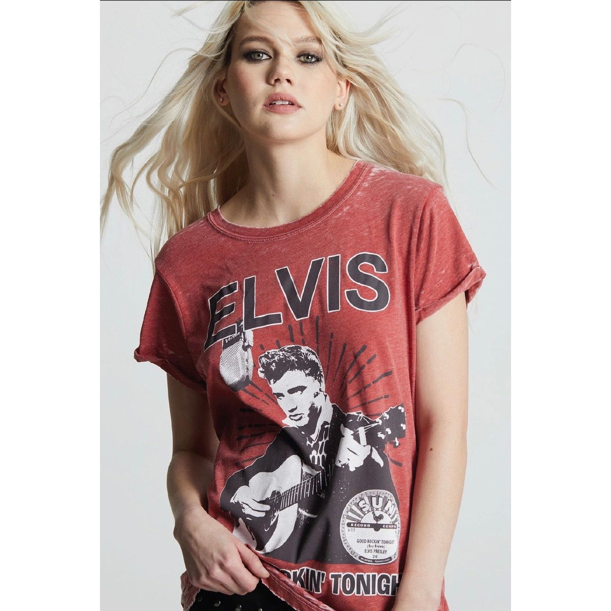 Sun Records X Elvis Burnout Tee