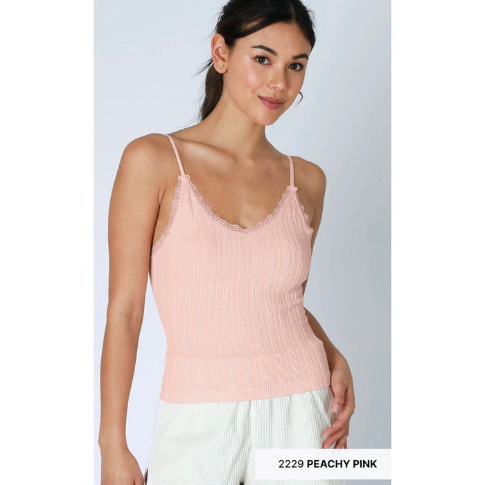 Lace Trim Cami (2 Colors)
