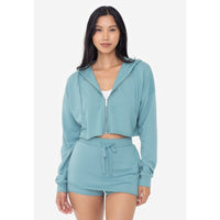 Raw Hem Zip Up (3 Colors)