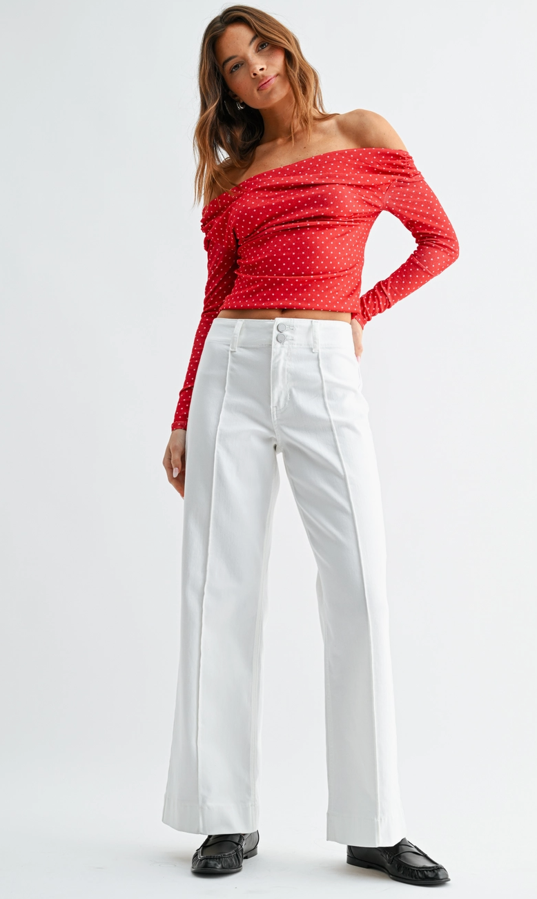 Pintuck Trouser Jean