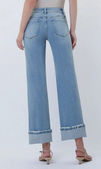 Mid Rise Cuffed Jean