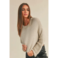 Round Neck Sweater Top (2 Colors)