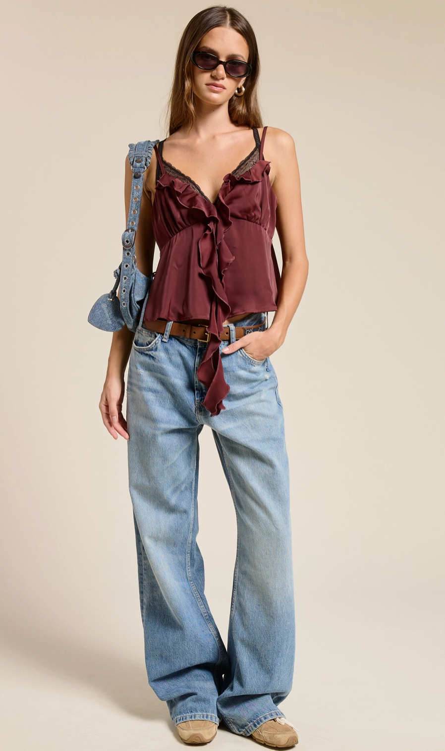 Burgundy Camisole