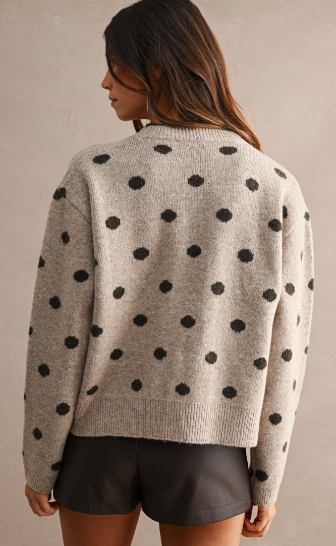 Polka Mocha Sweater