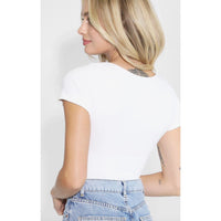 Cap Sleeve Square Neck Top