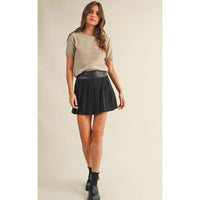 Short Sleeve Crewneck Sweater