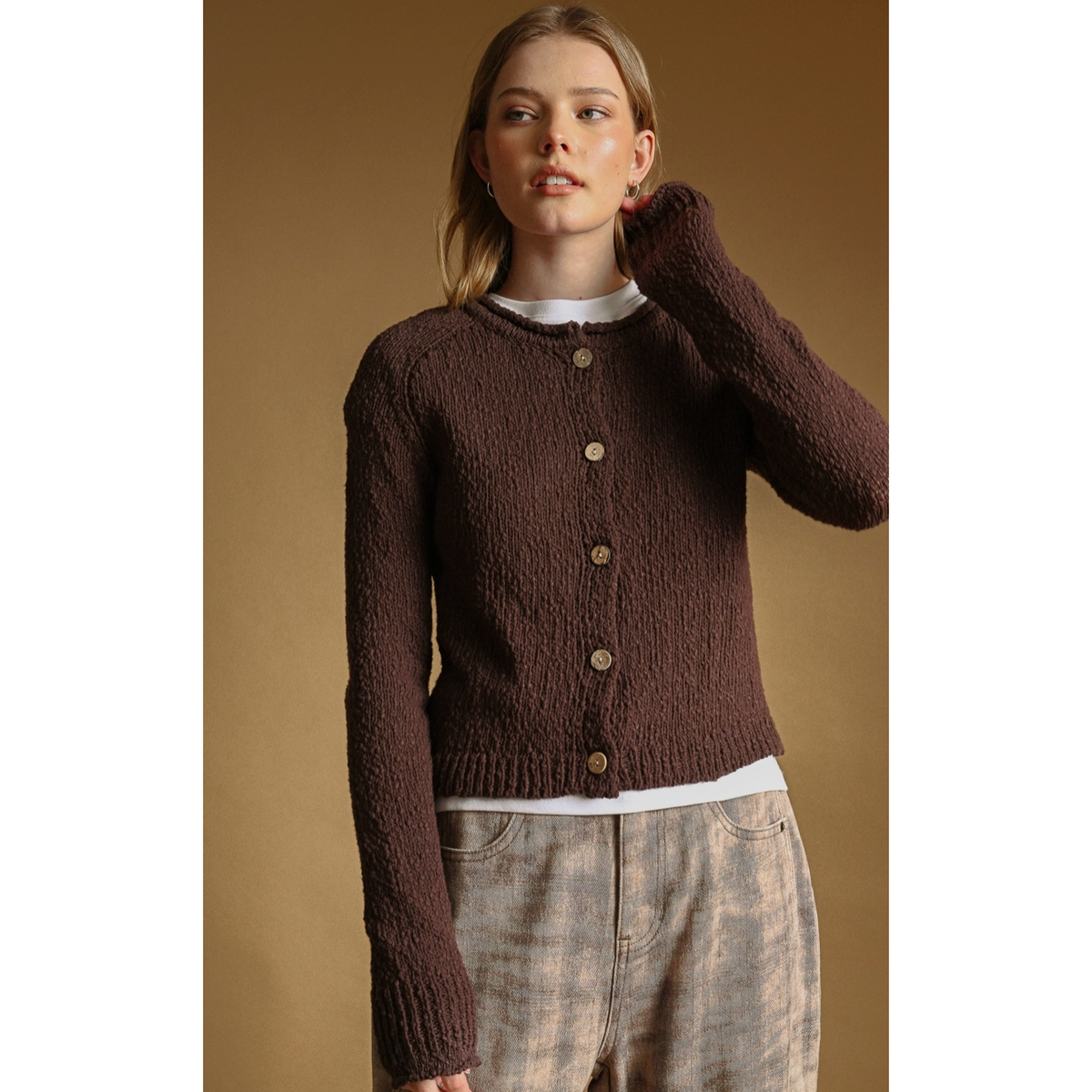 Chocolate Bark Cardigan