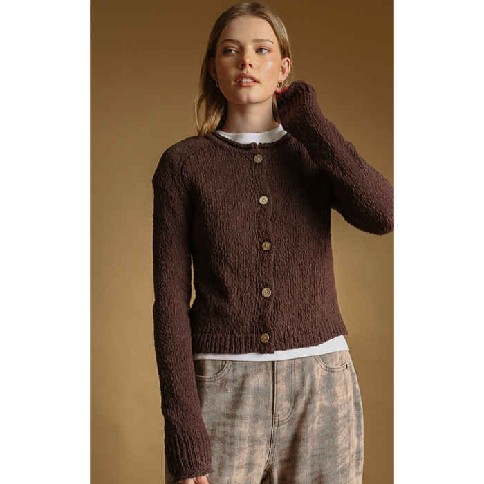 Chocolate Bark Cardigan