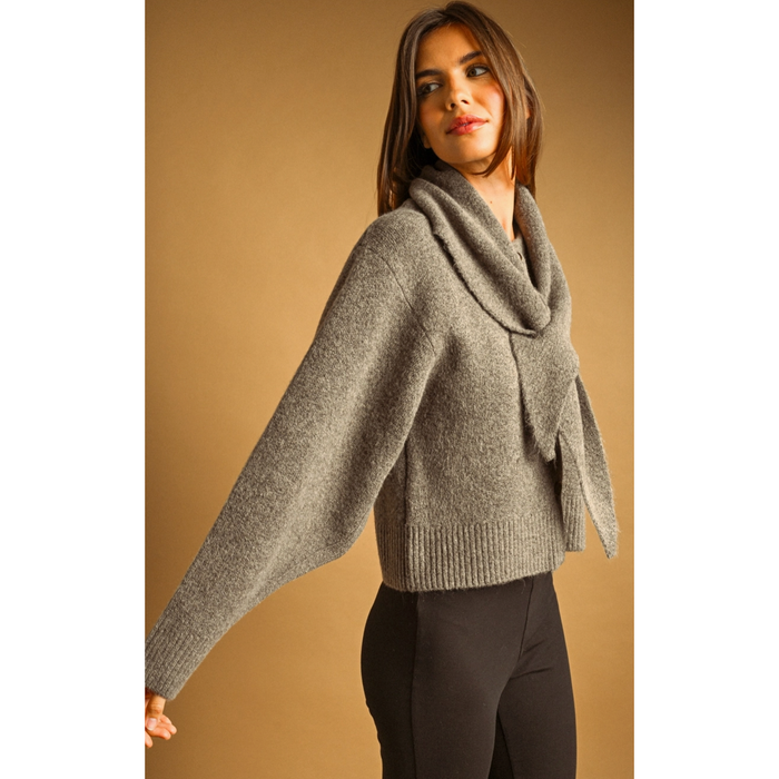 Tie Collar Cardi