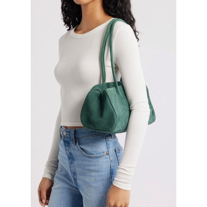 Sierra Suede Shoulder Bag - Emerald