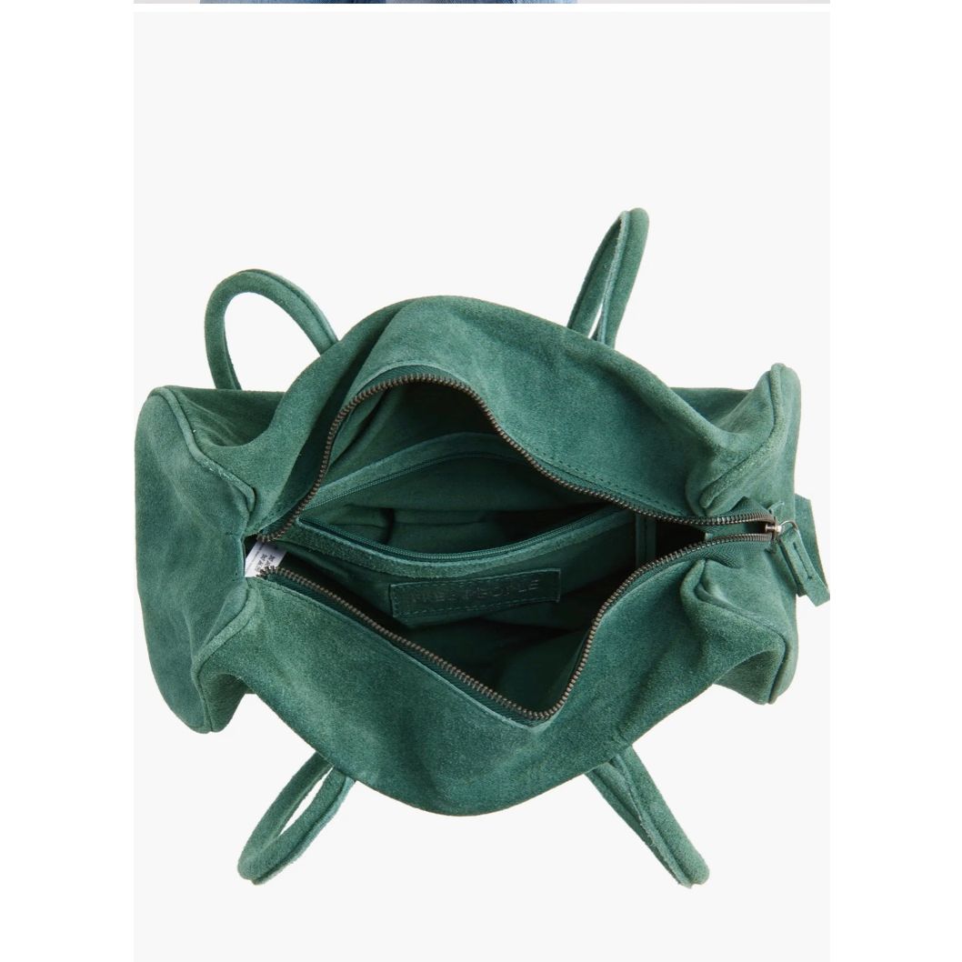 Sierra Suede Shoulder Bag - Emerald