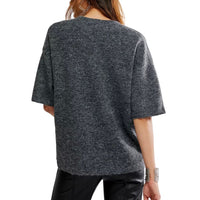 Margot Sweater Tee - Charcoal Heather