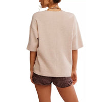 Margot Sweater Tee - Pearl Melange