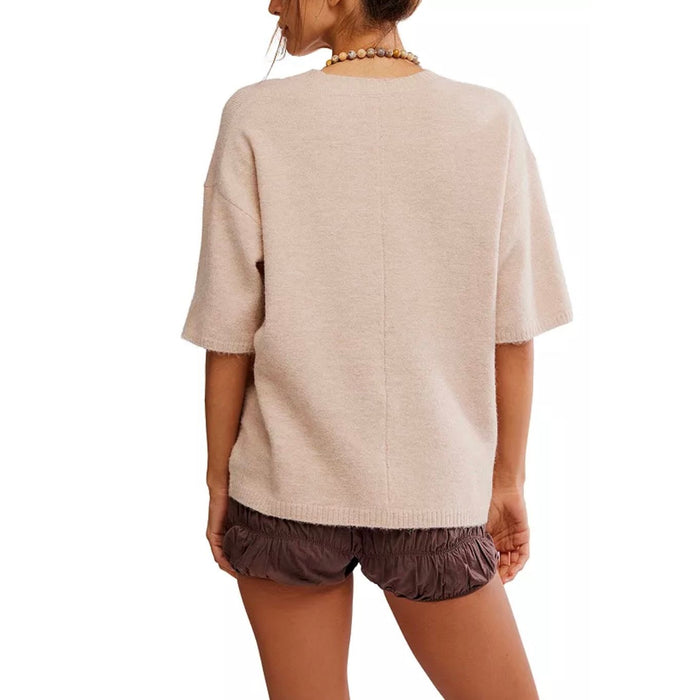 Margot Sweater Tee - Pearl Melange