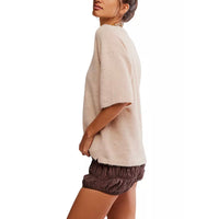 Margot Sweater Tee - Pearl Melange
