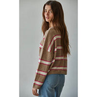 Mocha Loca Striped Sweater