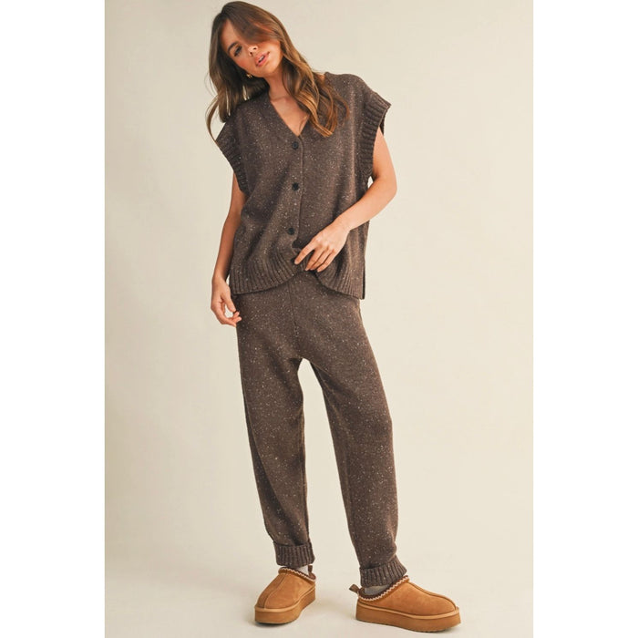 Luxe Lounge Pant Espresso (Part of a Matching Set)