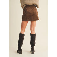 Thankful For Suede Skirt