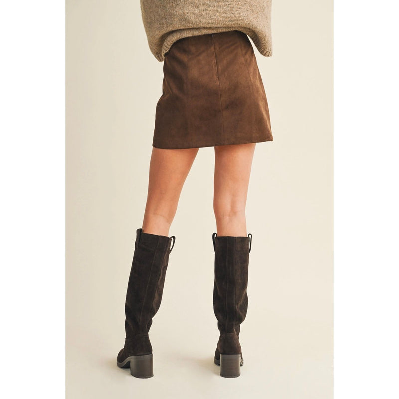 Thankful For Suede Skirt