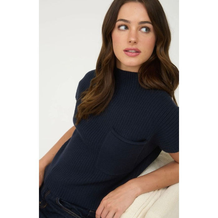 Mock Neck Short Sleeve