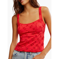 Full Bloom Eyelet Cami - Multiple Colors
