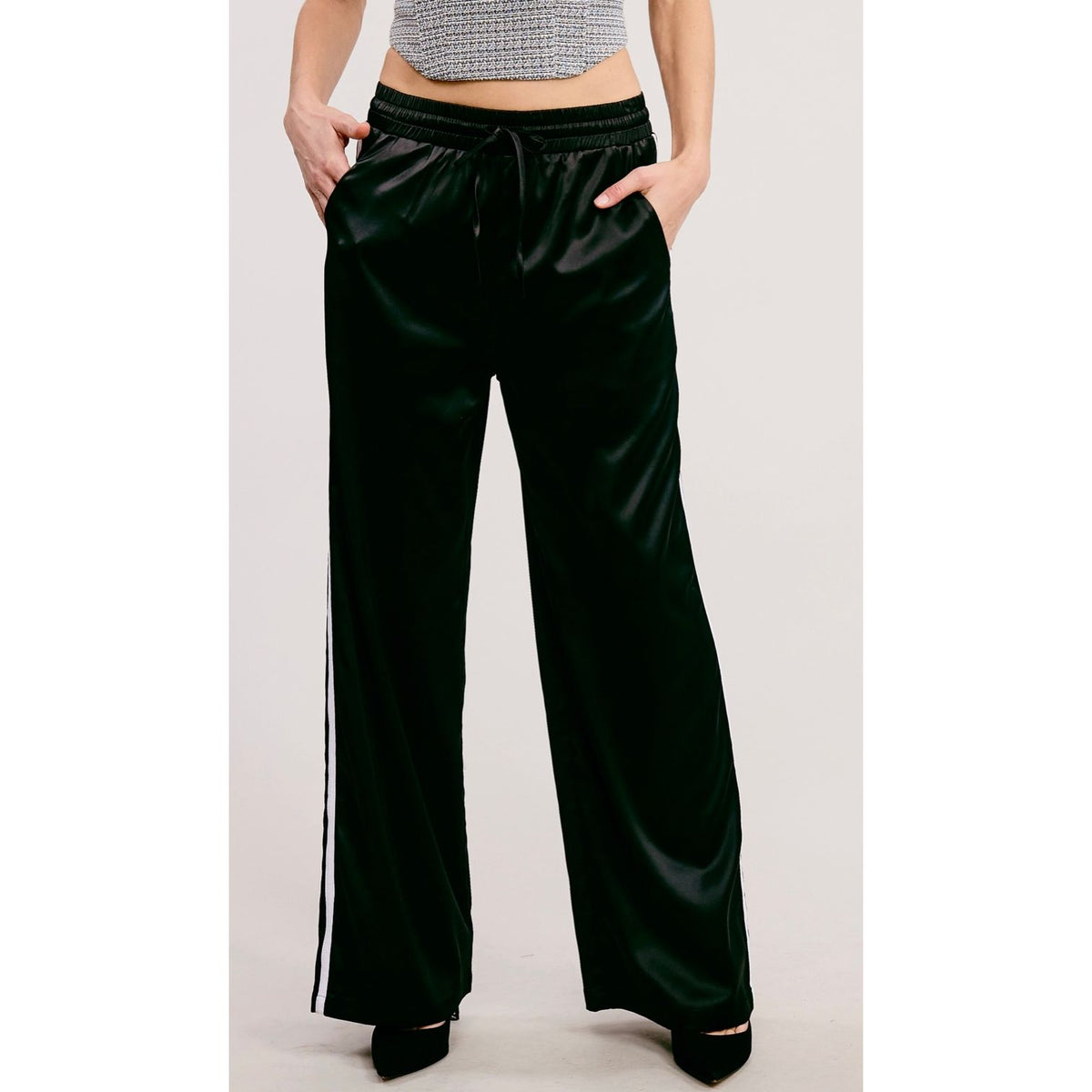 Satin Track Pants (2 Colors)