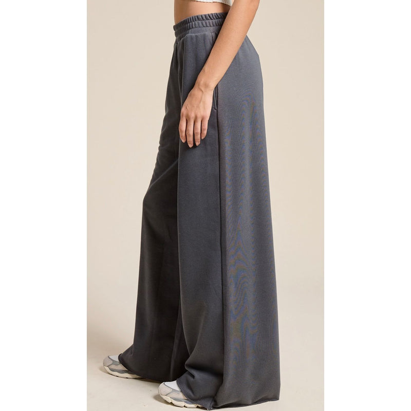 Wide Leg Cotton Joggers (2 Colors)