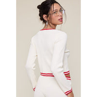 Sag Harbor Cardigan in White