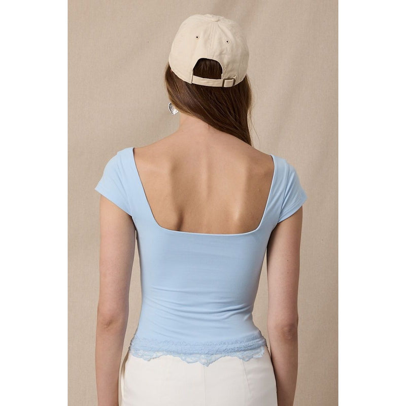 Cap Sleeve Cami in Baby Blue