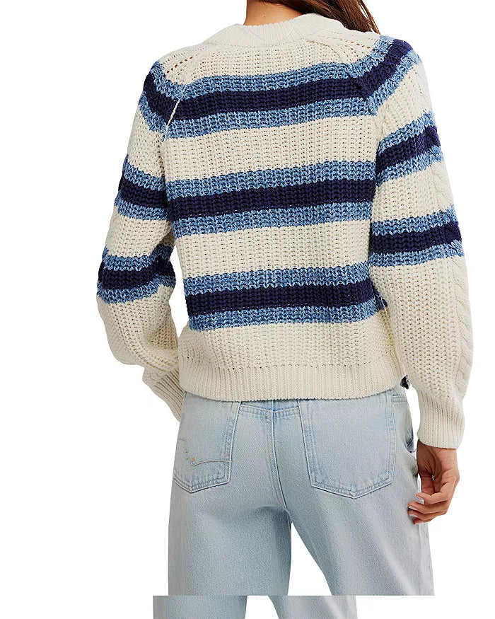 Frankie Cable Stripe Sweater