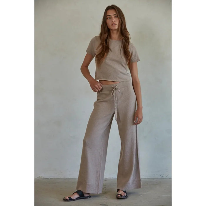 Cozy Travel Top - Mocha (Part of a Matching Set)