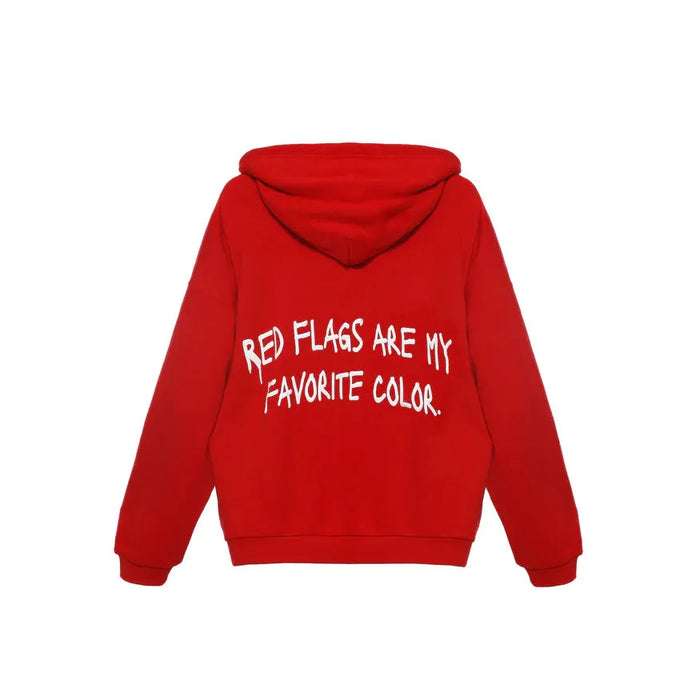 Red Flags Harley Zip Up Hoodie
