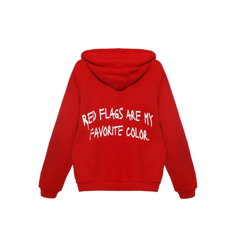 Red Flags Harley Zip Up Hoodie
