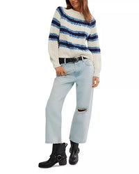 Frankie Cable Stripe Sweater