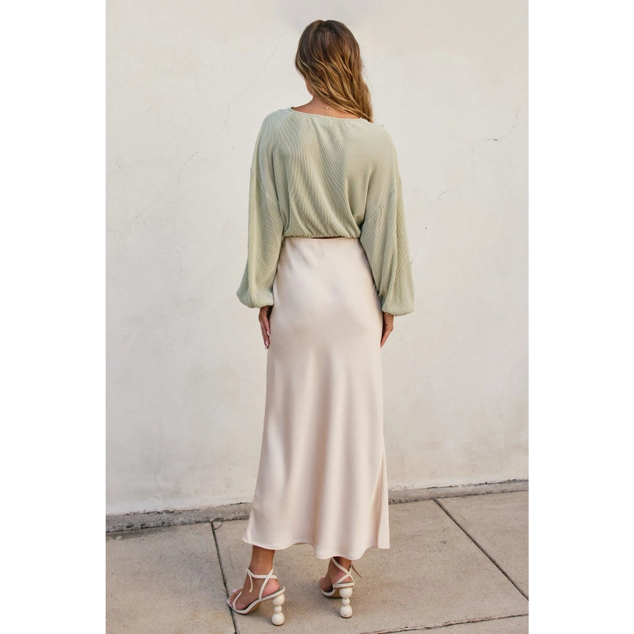 Claudette Satin Skirt