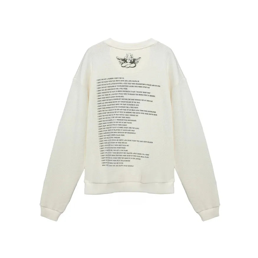Cadet White Kara Crewneck