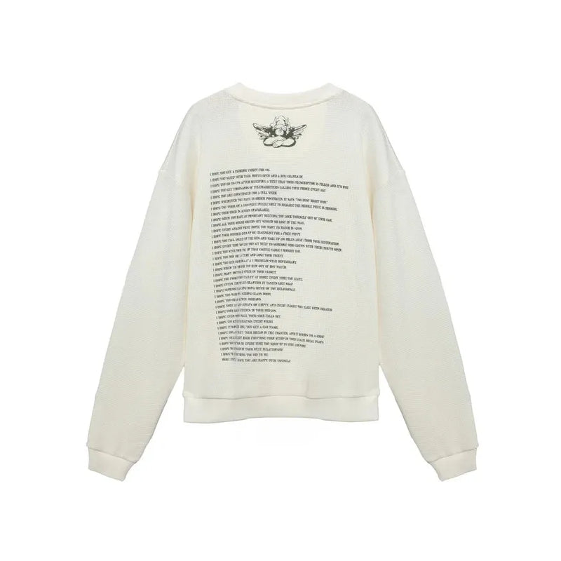 Cadet White Kara Crewneck