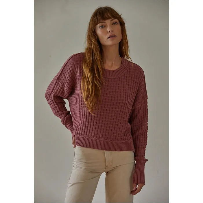 Dock of The Bay Sweater (Dark Mauve)