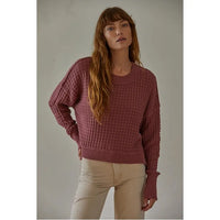 Dock of The Bay Sweater (Dark Mauve)